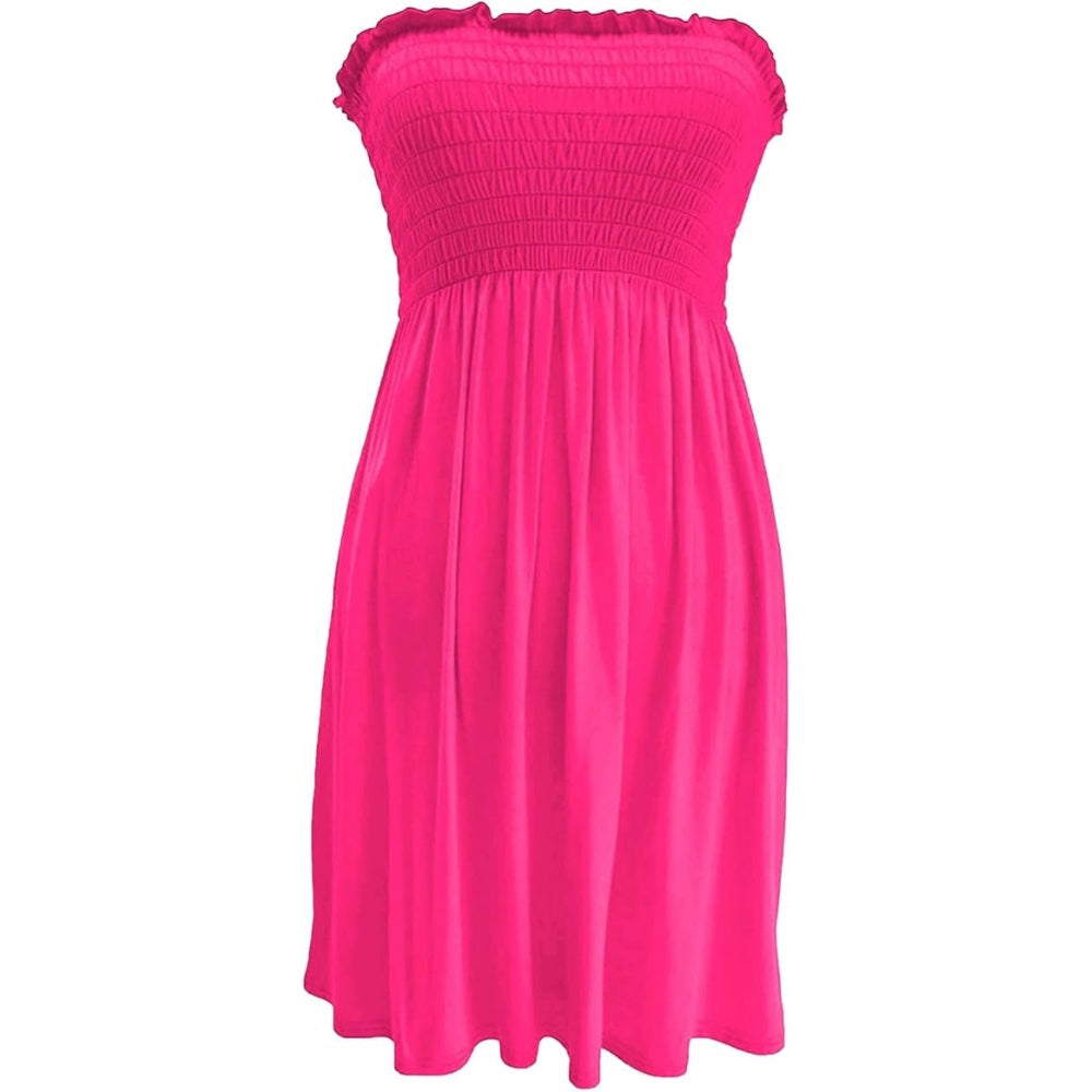 Women’s Neon Bandeau Midi Dress