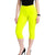 3/4 Neon Cropped Capri Lace Trim Leggings