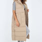 Italian Belted Hooded Long Gilet