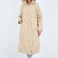 Italian Quilted Hooded Long Jacket Coat