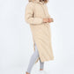 Italian Quilted Hooded Long Jacket Coat