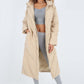 Italian Quilted Hooded Long Jacket Coat