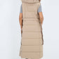 Italian Belted Hooded Long Gilet
