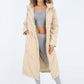 Italian Quilted Hooded Long Jacket Coat