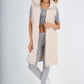 Italian Padded Pockets Hooded Zip up Long Gilet