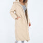 Italian Quilted Hooded Long Jacket Coat