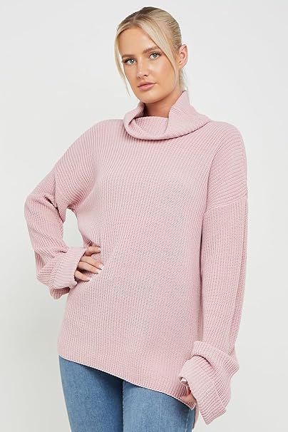 Oversized Ribbed Knitted Sweater