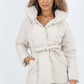 Italian Belted Hooded Jacket Coat