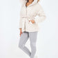 Italian Belted Hooded Jacket Coat