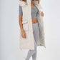 Italian Padded Pockets Hooded Long Gilet