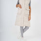 Italian Padded Pockets Hooded Long Gilet