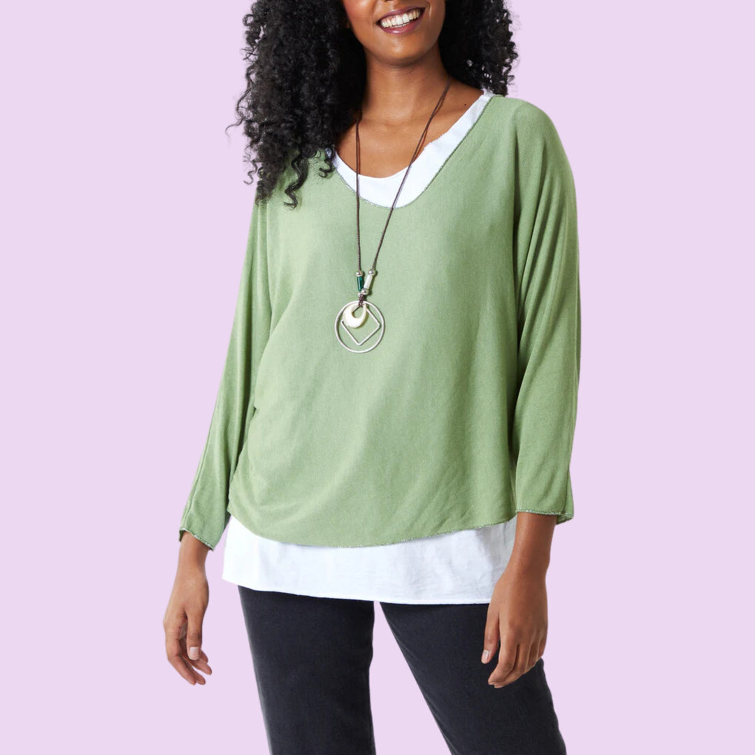 Necklace Double Layer Top