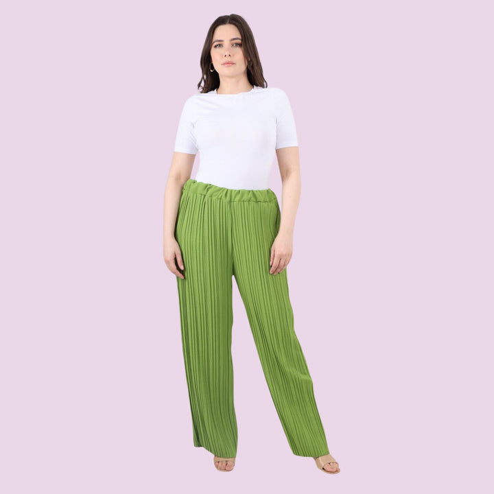 Pleated Elasticated Waist Trouser