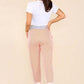 Italian Thin Stripes Print Drawstring Cotton Joggers