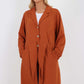 Italian Front Button Fastening Longline Cotton Cardigan