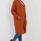 Italian Front Button Fastening Longline Cotton Cardigan
