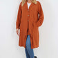 Italian Front Button Fastening Longline Cotton Cardigan
