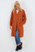Italian Front Button Fastening Longline Cotton Cardigan