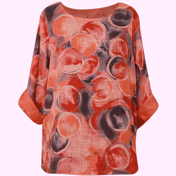 Italian Circle Print Crop Top