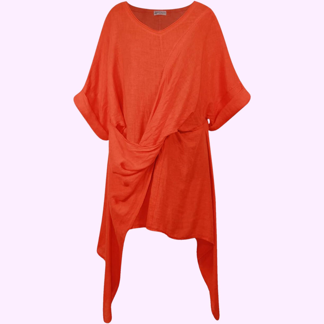 Italian Tunic wrap Front Top