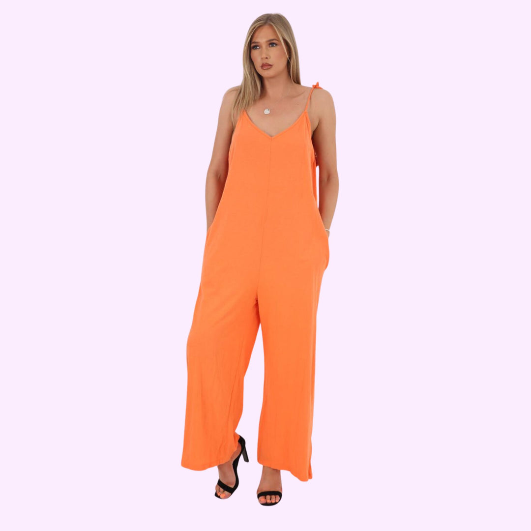 Italian Shoulder Strap Jumpsuits