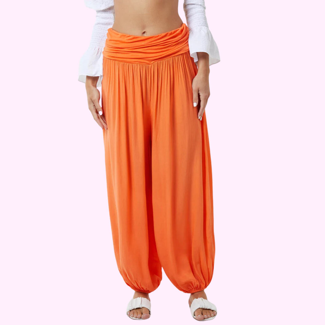 HAREM JERSEY WAISTBAND TROUSERS