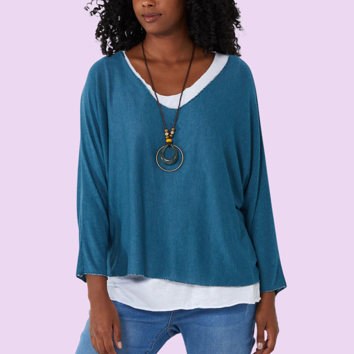 Necklace Double Layer Top