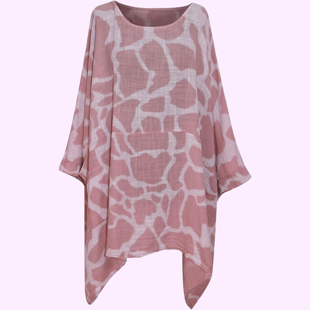 Italian Animal Print Tunic Top