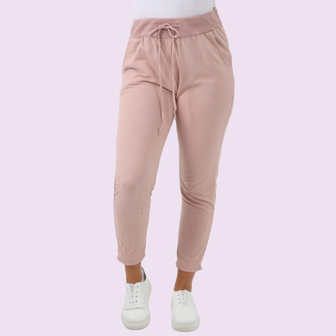 Plain Drawstring Magic Joggers