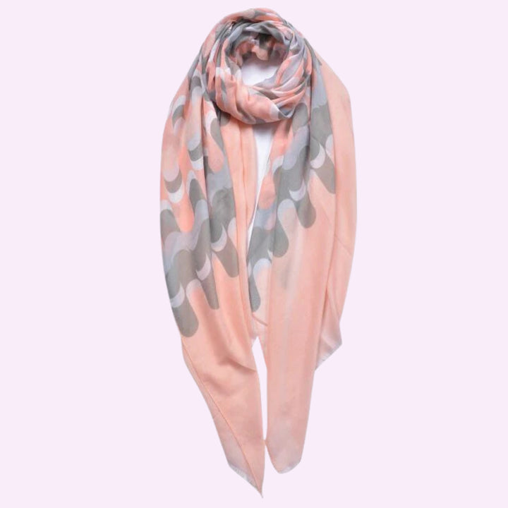 Wave Patten Print Scarf