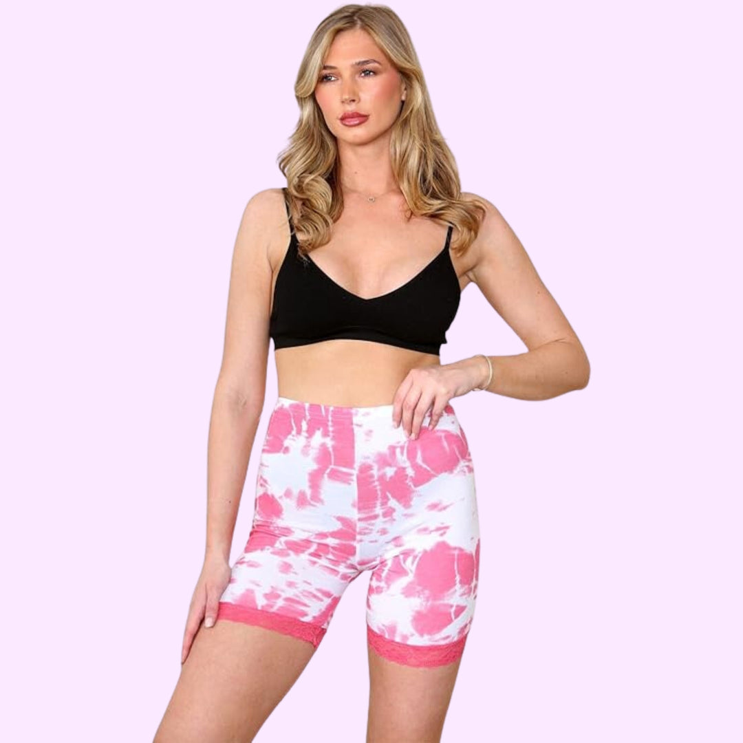 Tie Dye Print Cycling Shorts