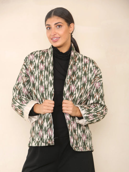 Printed Kimono Jacket