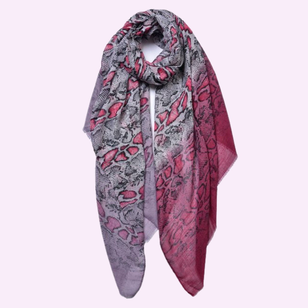 Snake Pattern Print Scarf