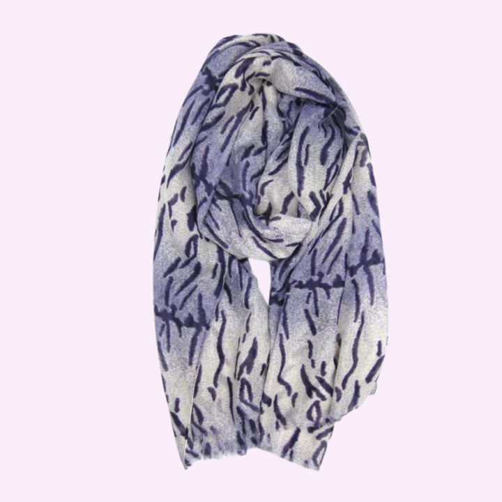 Water Wave Print Scarf