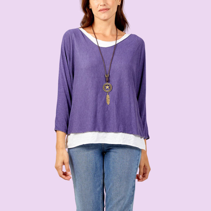 Necklace Double Layer Top