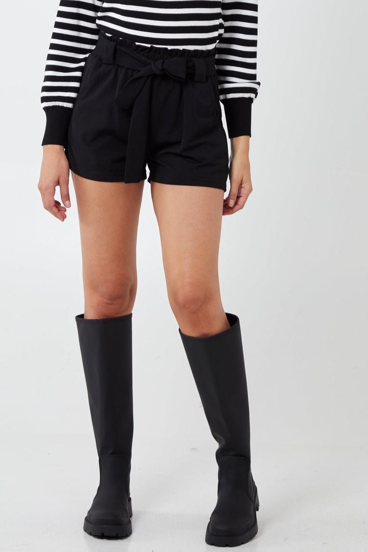 Paperbag Tied Waist Shorts