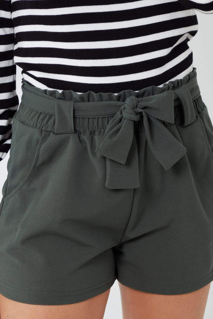 Paperbag Tied Waist Shorts