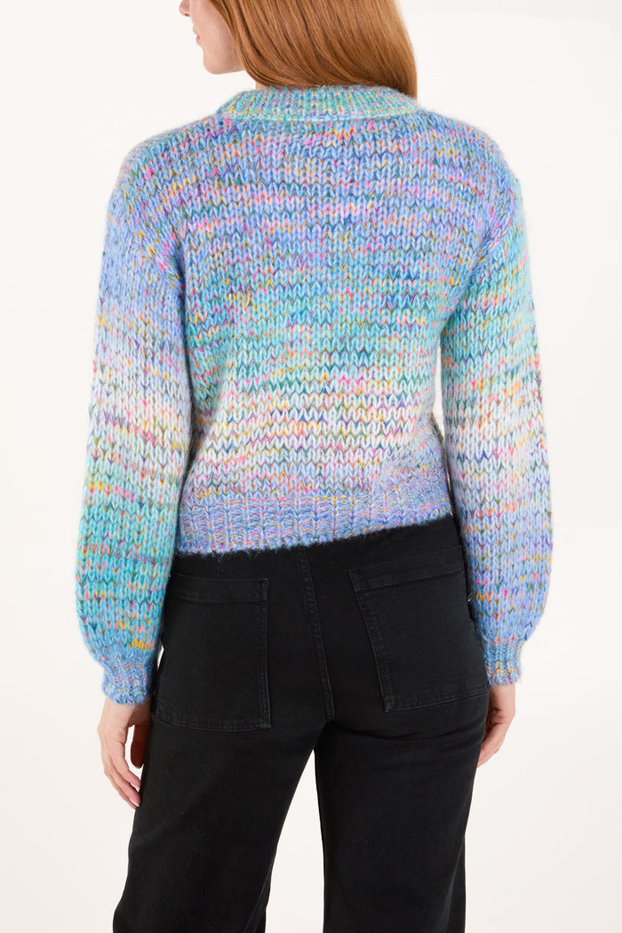 Ombre Soft Knit Cropped Jumper