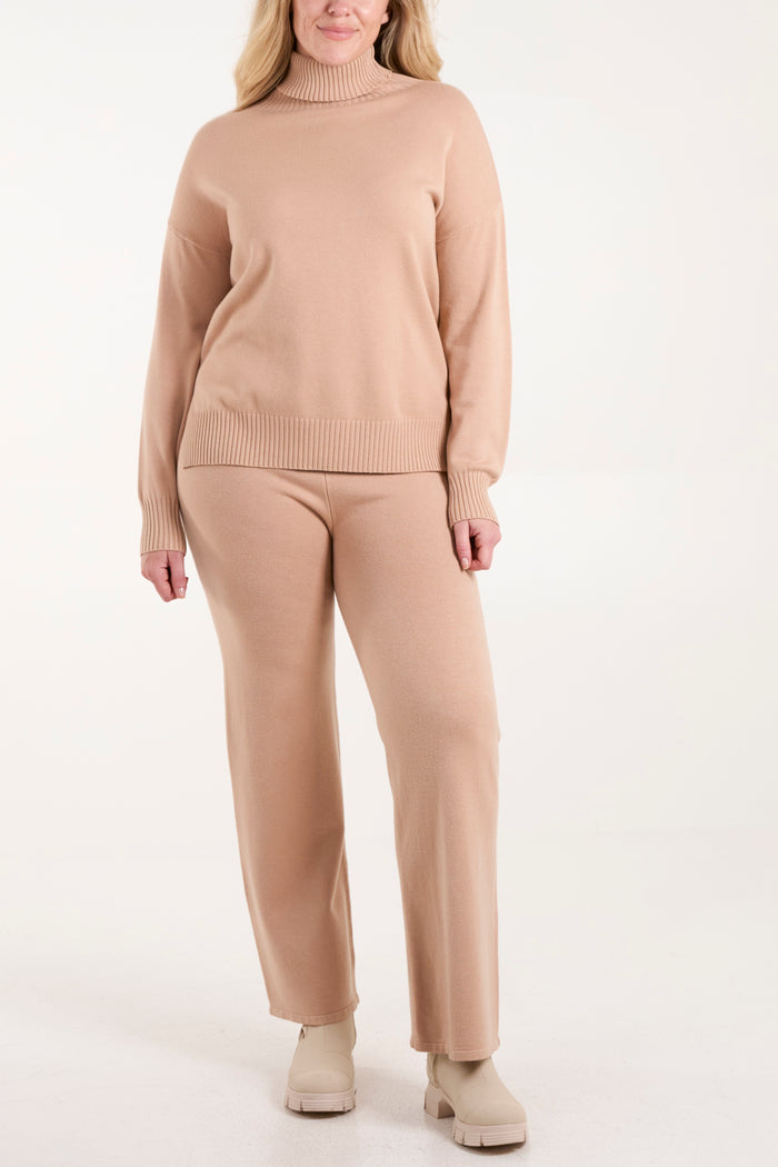 Roll Neck Fine Knit Co-Ord