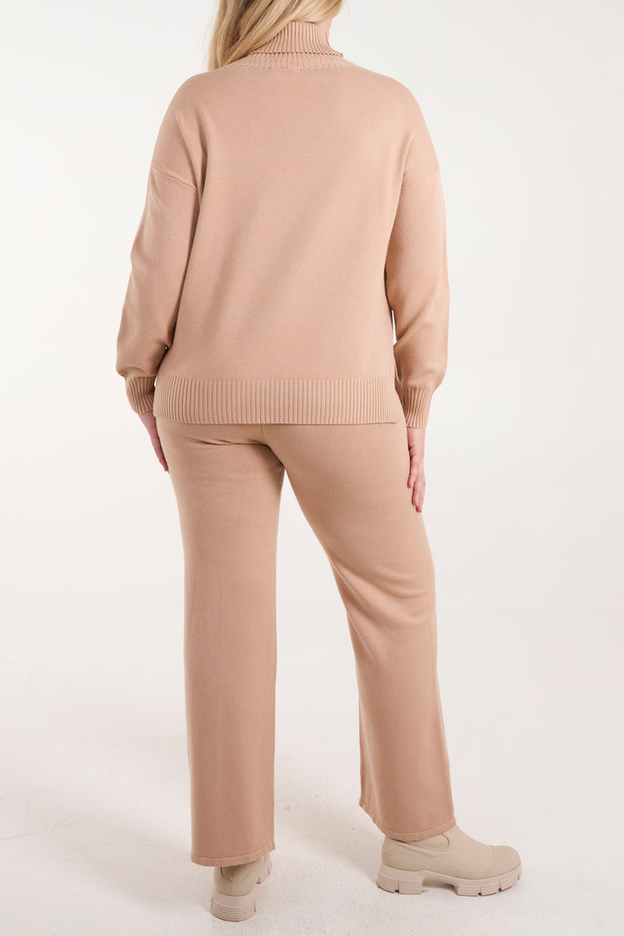 Roll Neck Fine Knit Co-Ord