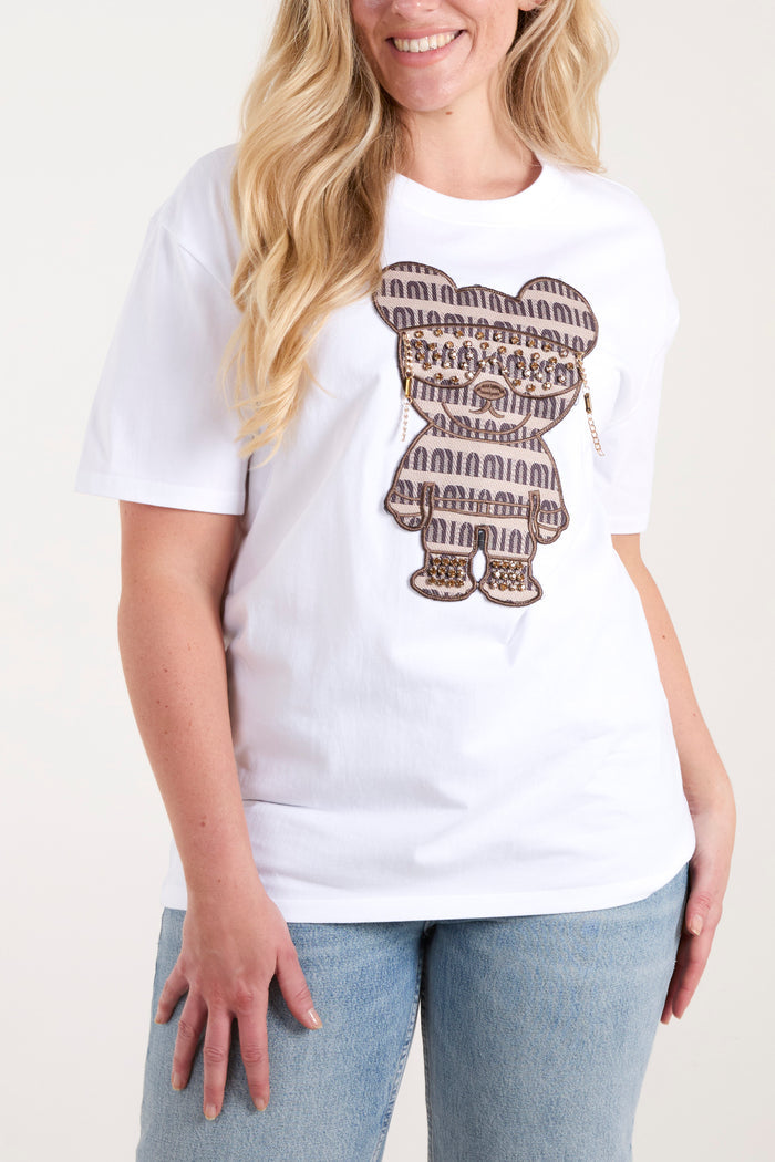 Embellished Bear T-Shirt