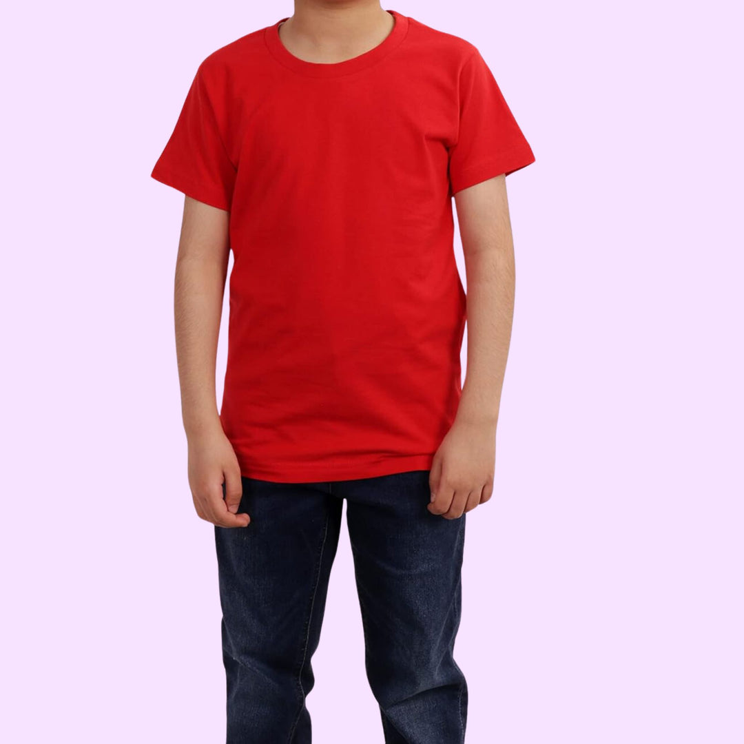 Kids Short Sleeve Round Neck T-Shirt