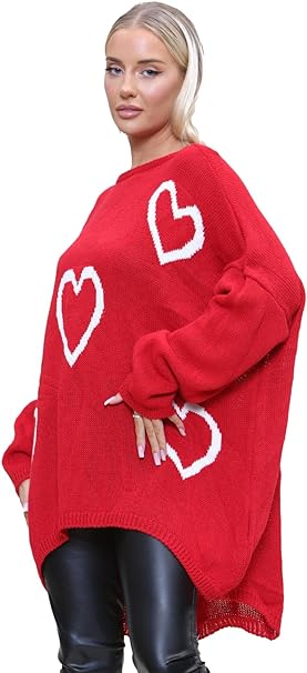 5 Heart Oversized Jumper