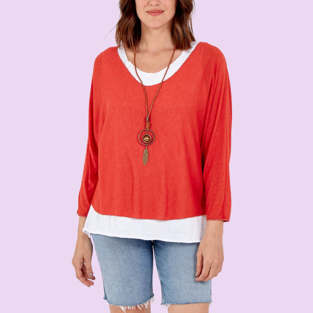 Necklace Double Layer Top