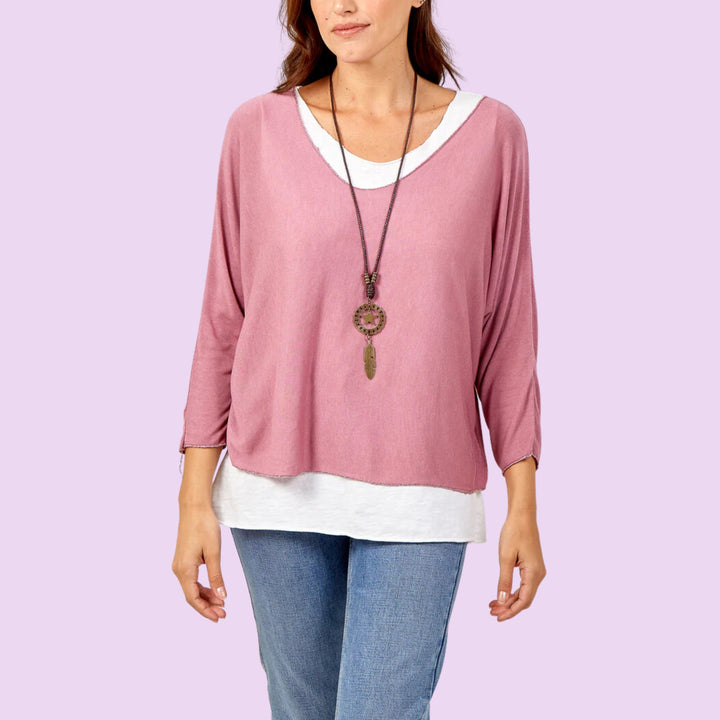 Necklace Double Layer Top