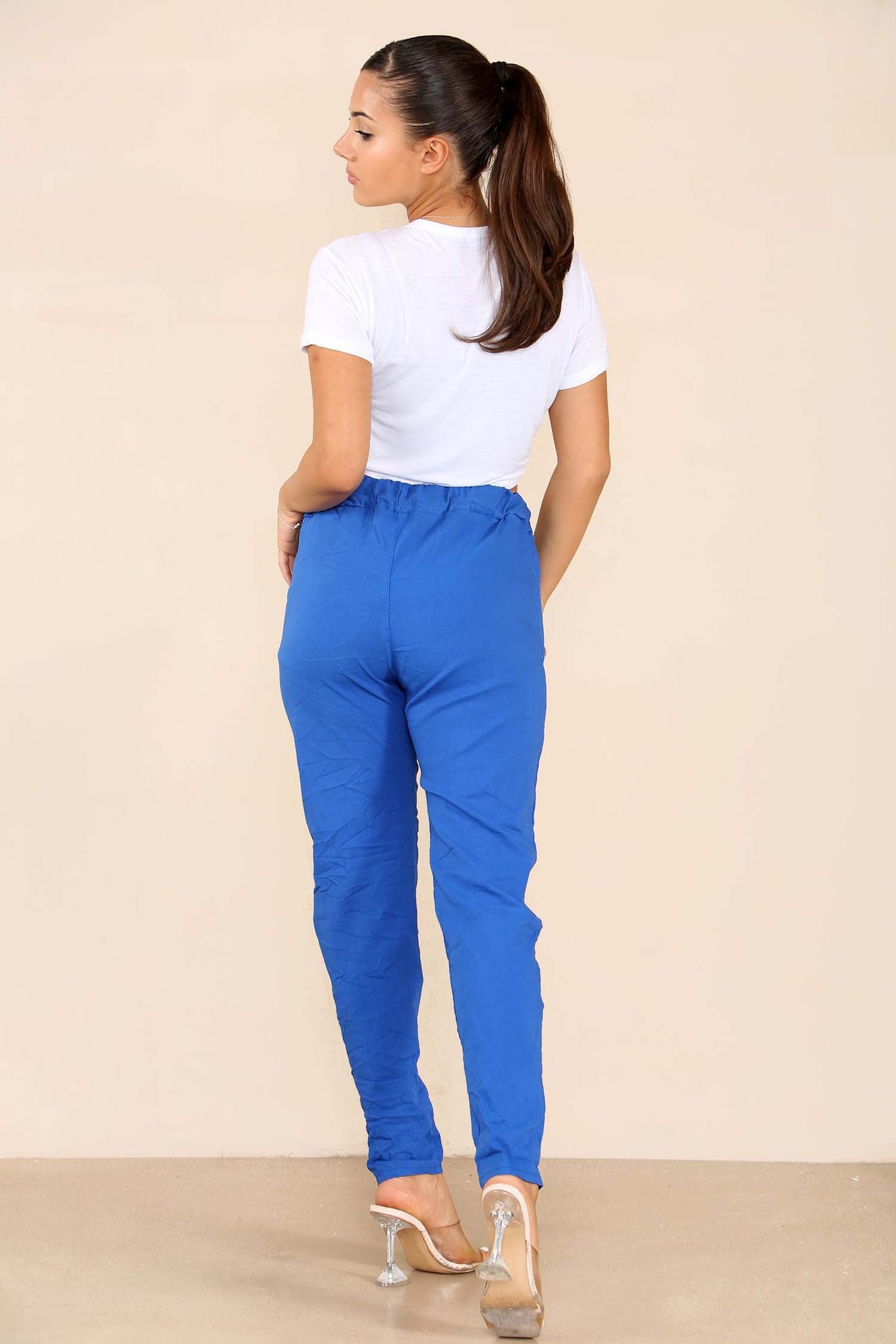 Italian Glitter Drawstring Waistband Magic Pants