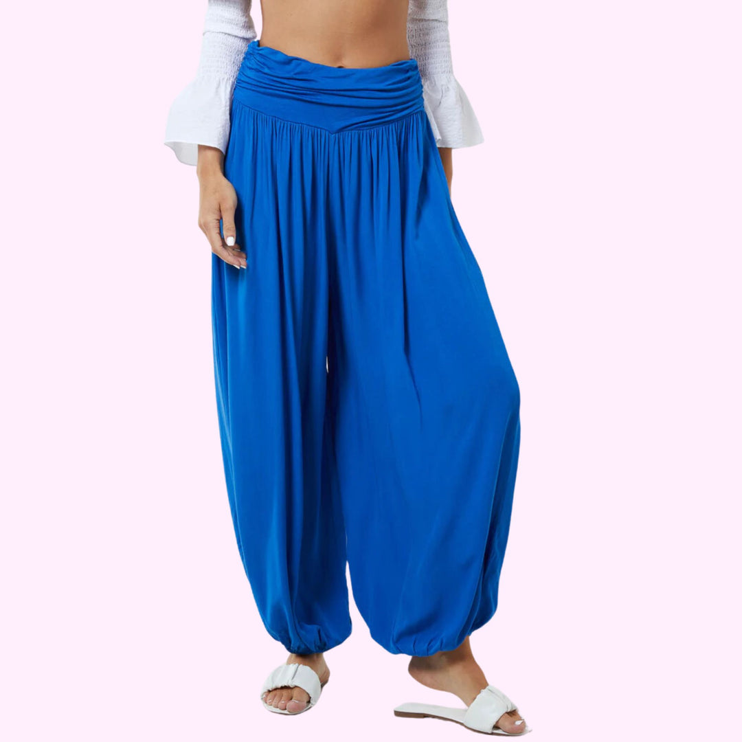 HAREM JERSEY WAISTBAND TROUSERS