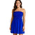 Women’s Plain Strapless Bandeau Midi Dress