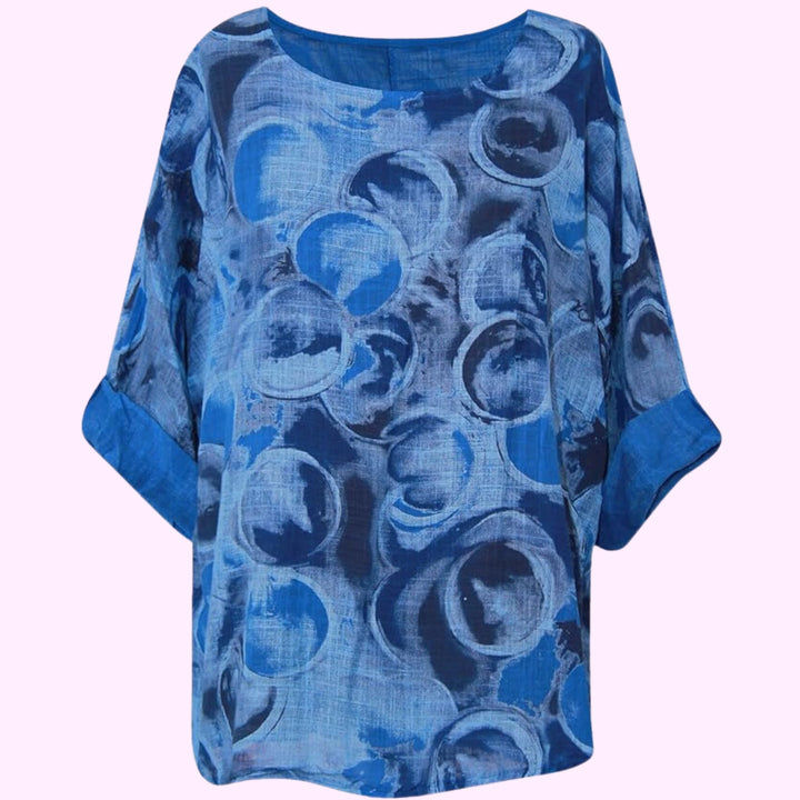 Italian Circle Print Crop Top