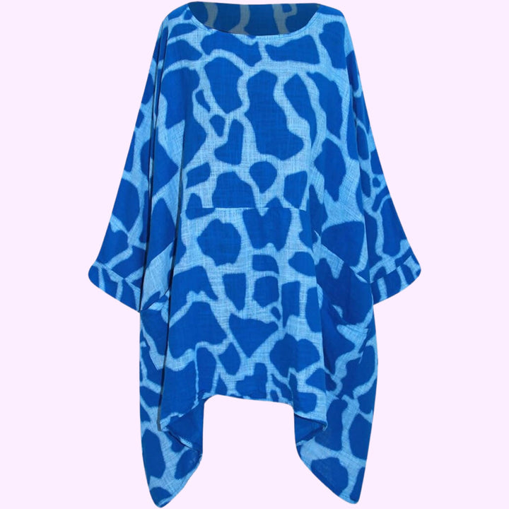 Italian Animal Print Tunic Top